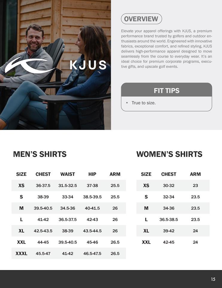 Sizing Chart