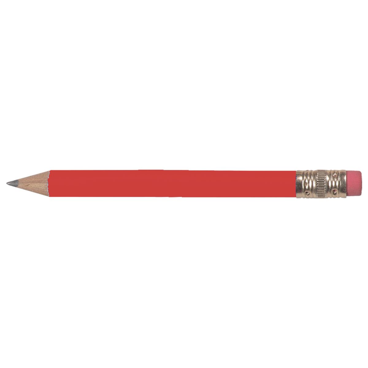 Golf Round Pencil with Eraser