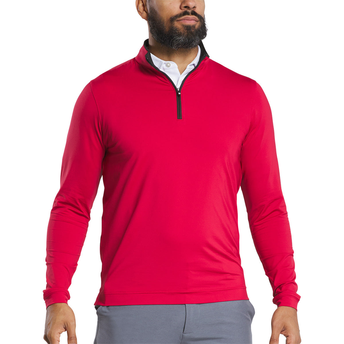 FootJoy Men's Lightweight Solid Mid-Layer with Trim