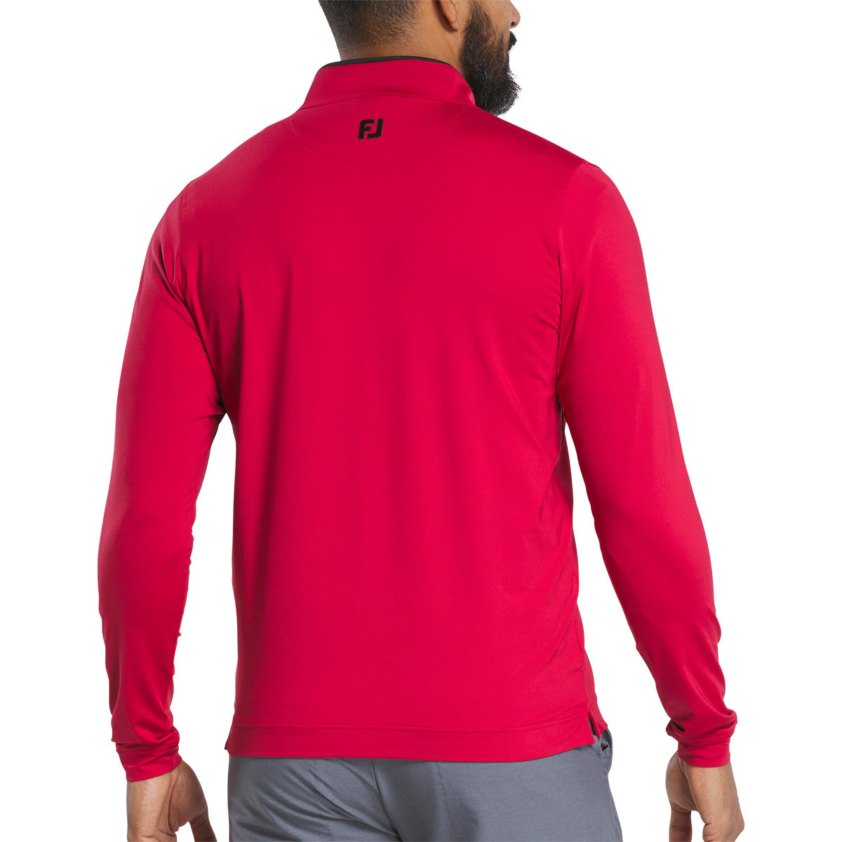 FootJoy Men's Lightweight Solid Mid-Layer with Trim