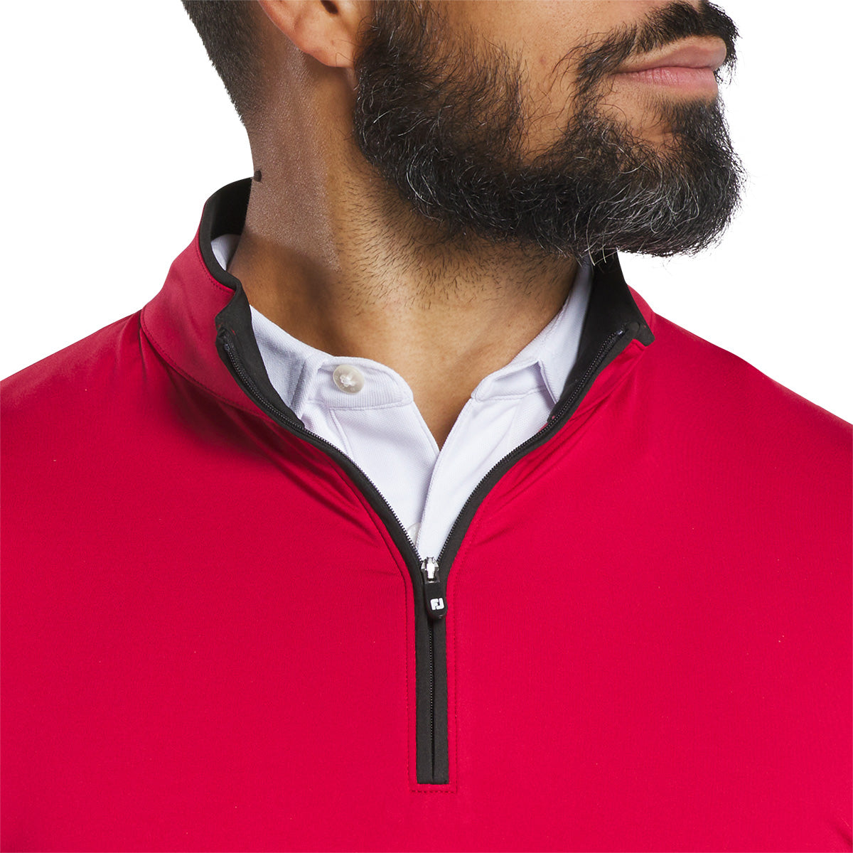 FootJoy Men's Lightweight Solid Mid-Layer with Trim
