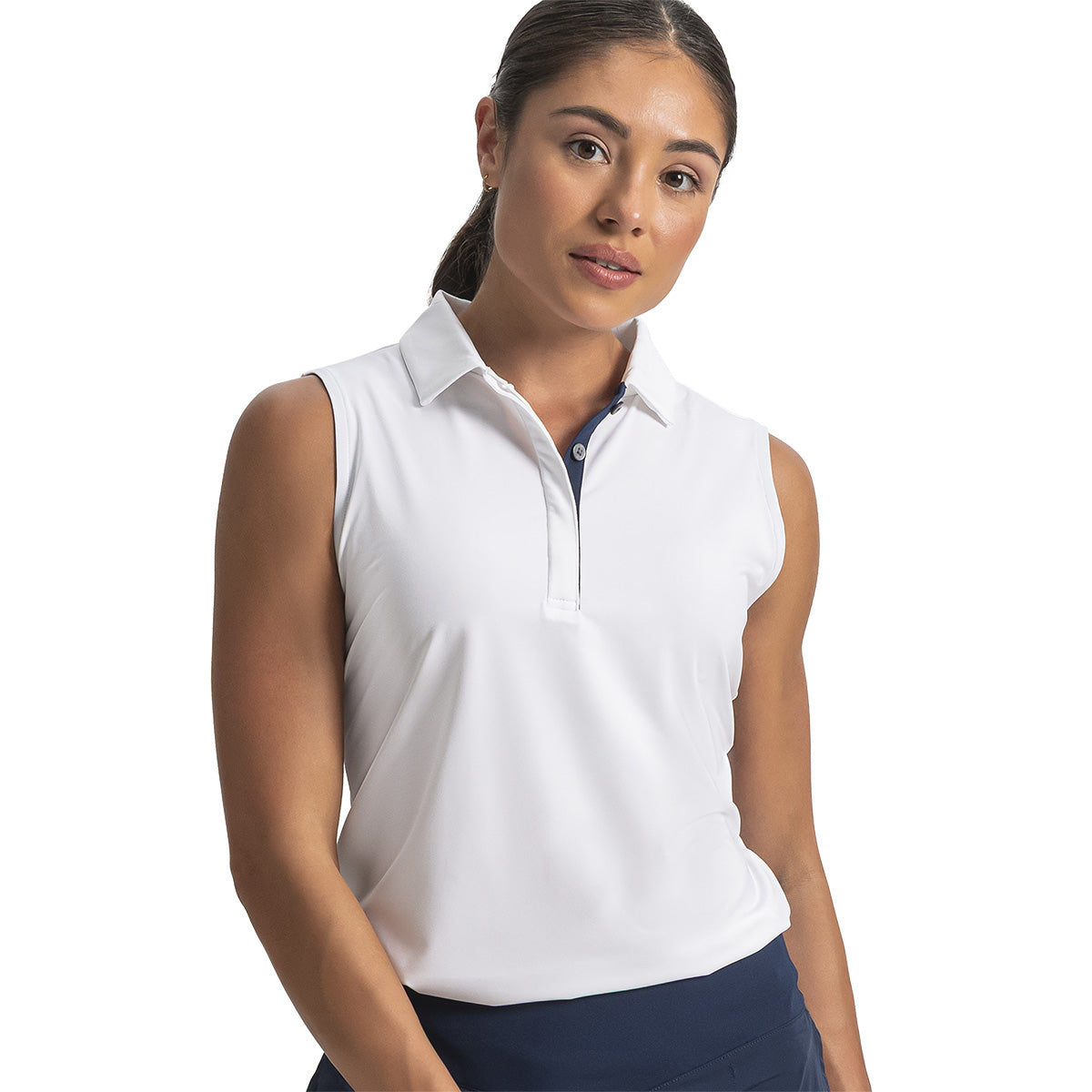 FootJoy Women's Solid Lisle Sleeveless Shirt