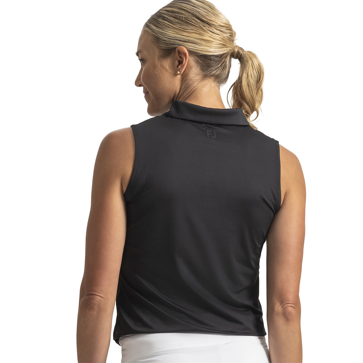FootJoy Women's Solid Lisle Sleeveless Shirt