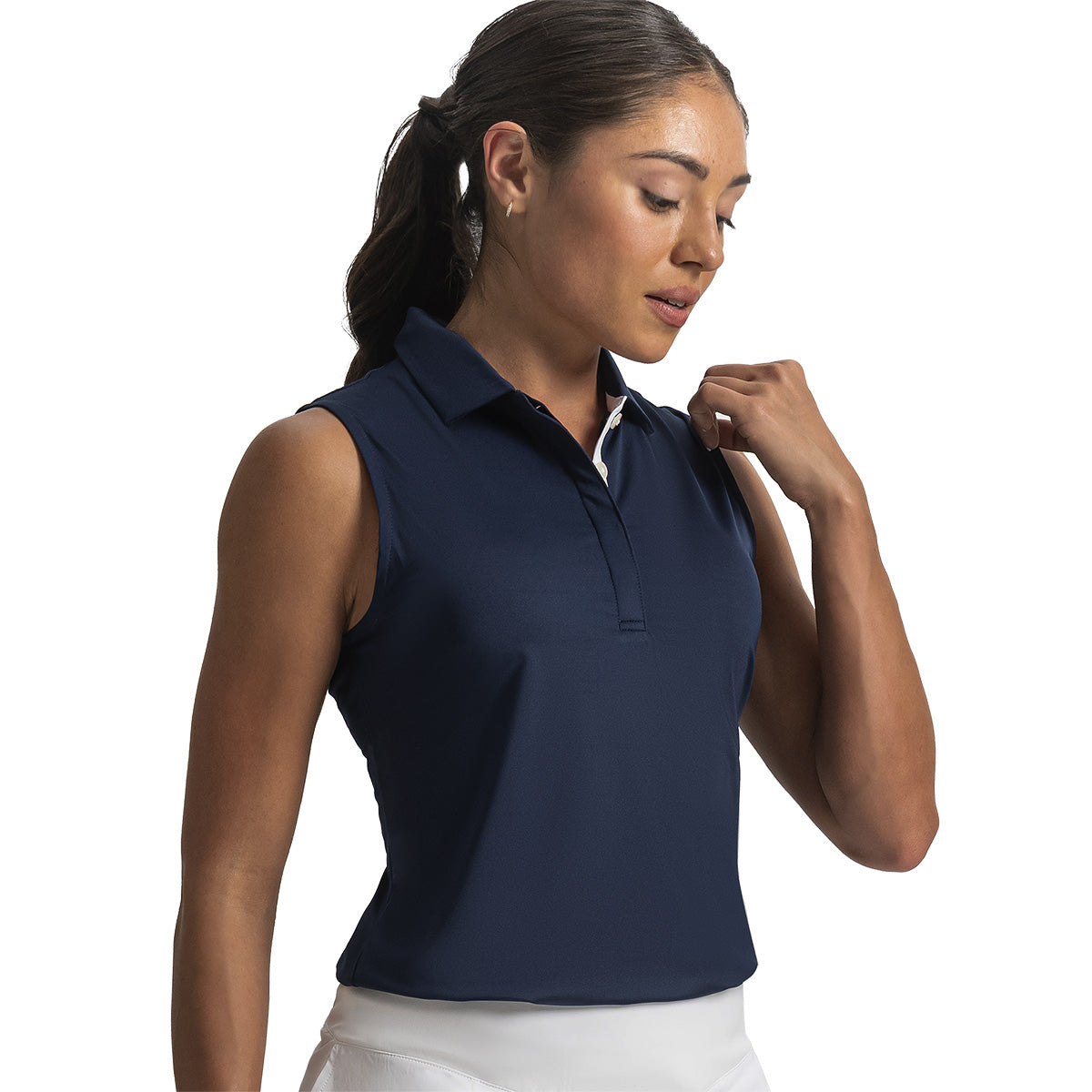 FootJoy Women's Solid Lisle Sleeveless Shirt