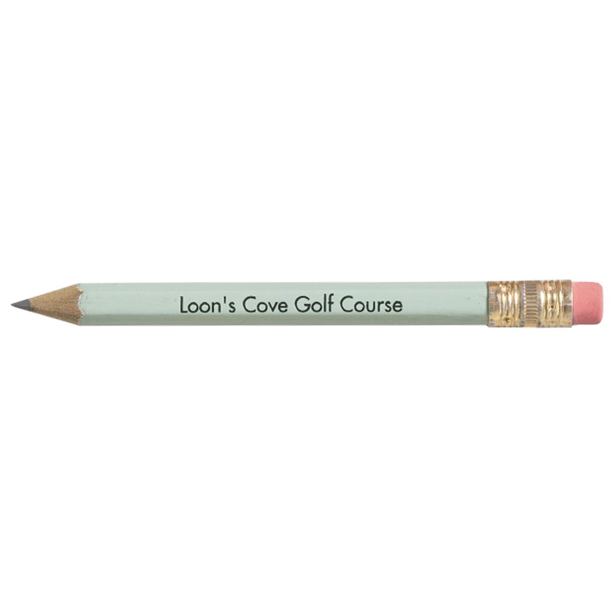 Golf Hex Pencil with Eraser