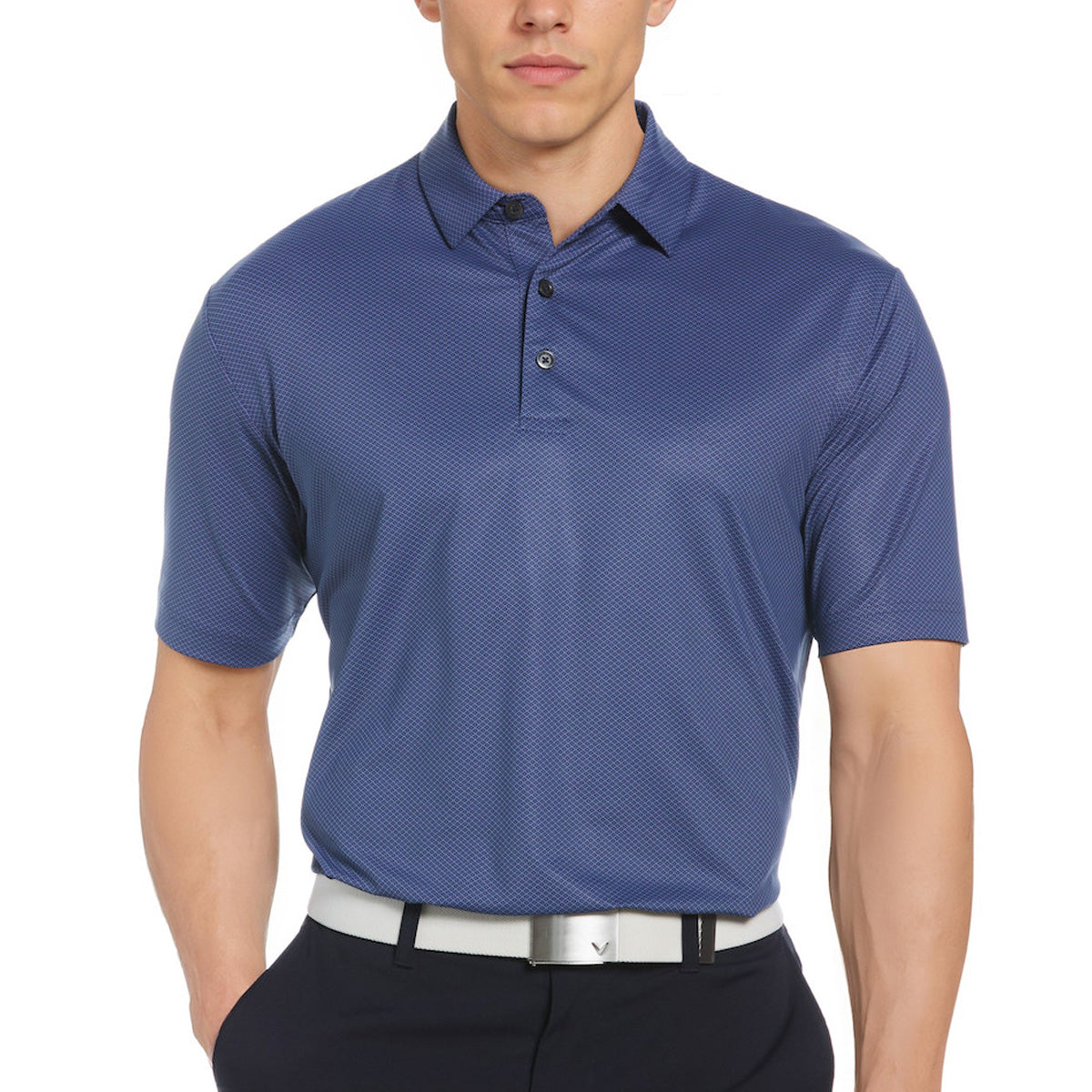 Callaway Mens's Mini Geo Printed Polo