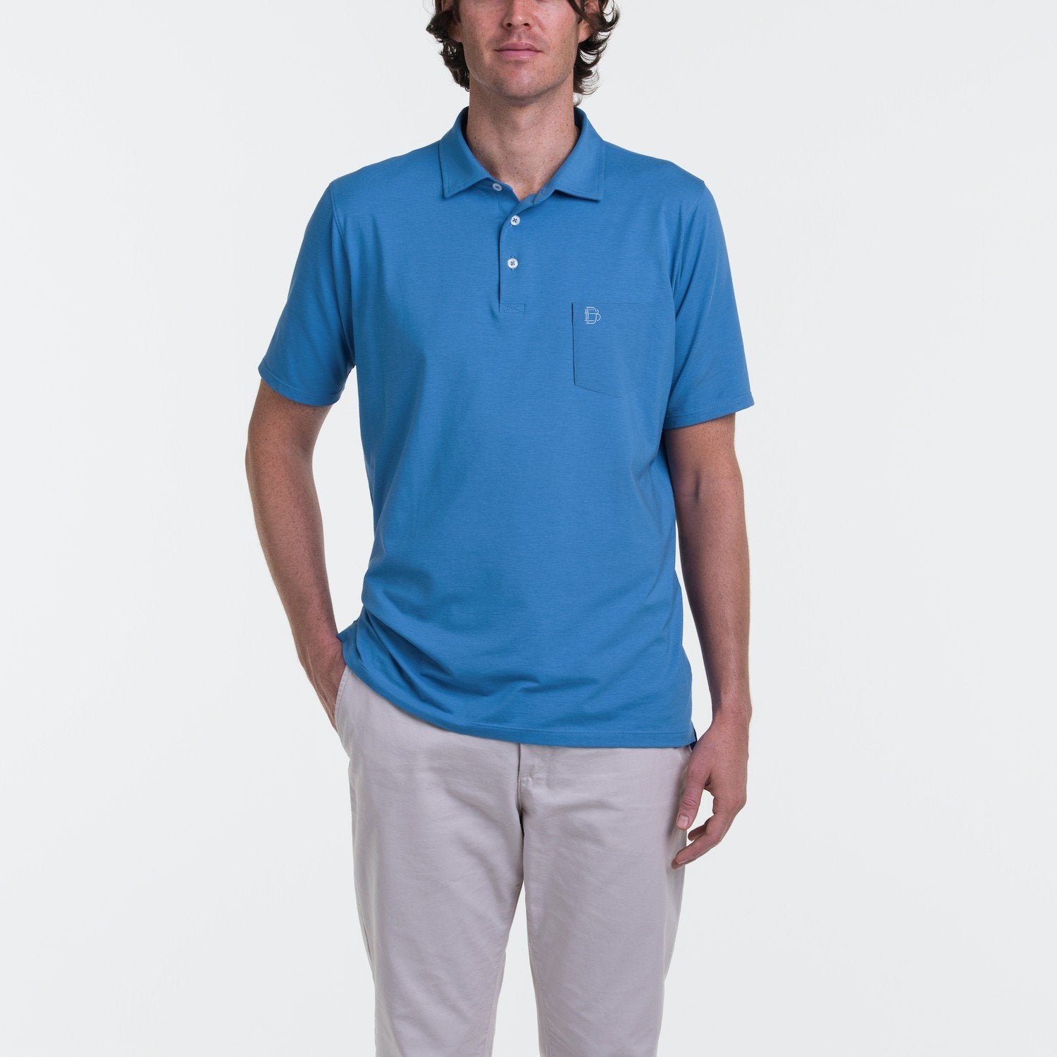 B. Draddy Men's Liam Pocketed Polo