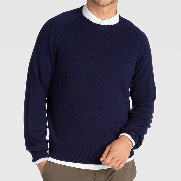 B. Draddy Men's Cashmere Crewneck Sweater