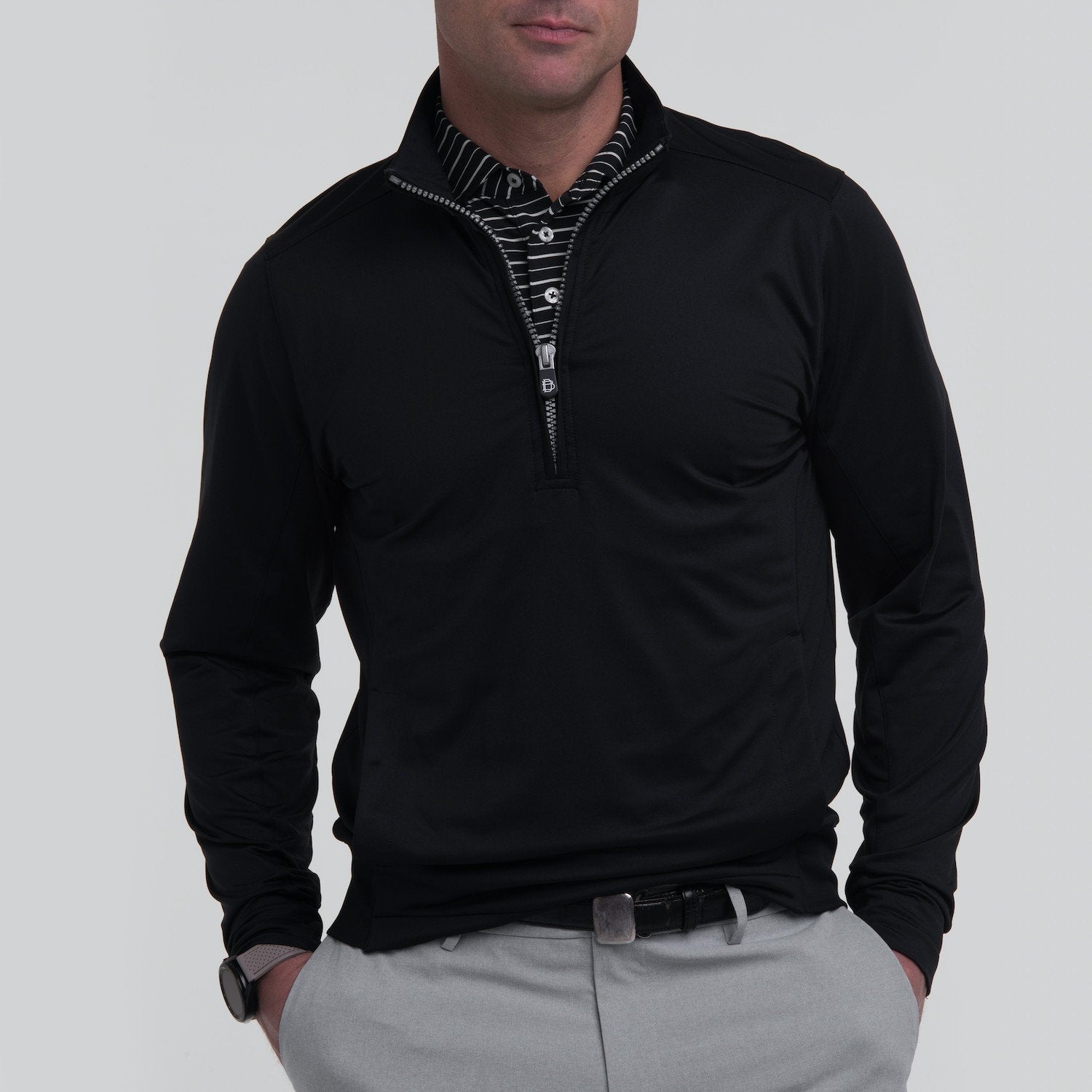 B. Draddy Men's Blair Half Zip Pullover Shirt
