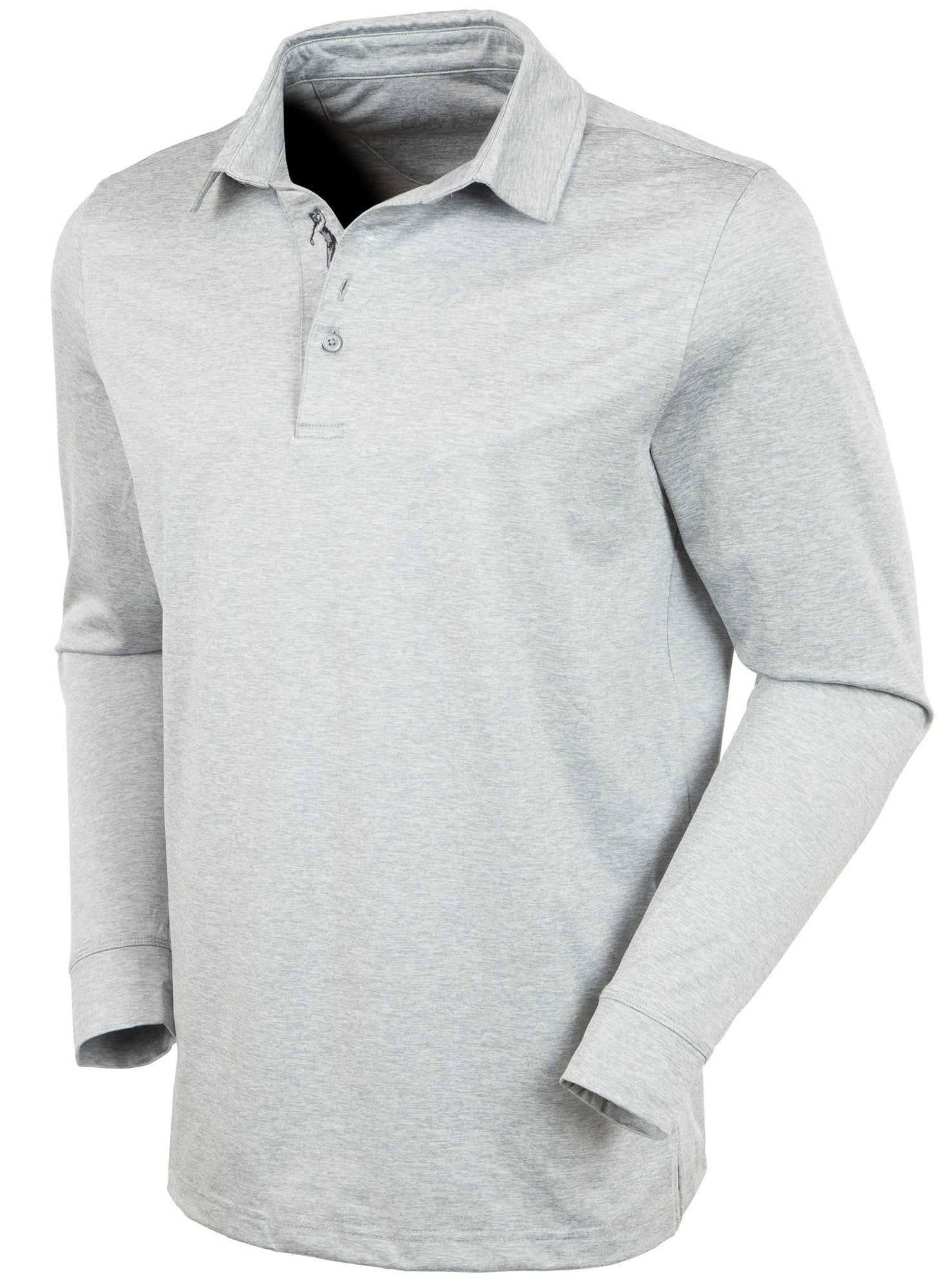 Bobby Jones Men's Gamer Long-Sleeve Jersey Polo Shirt