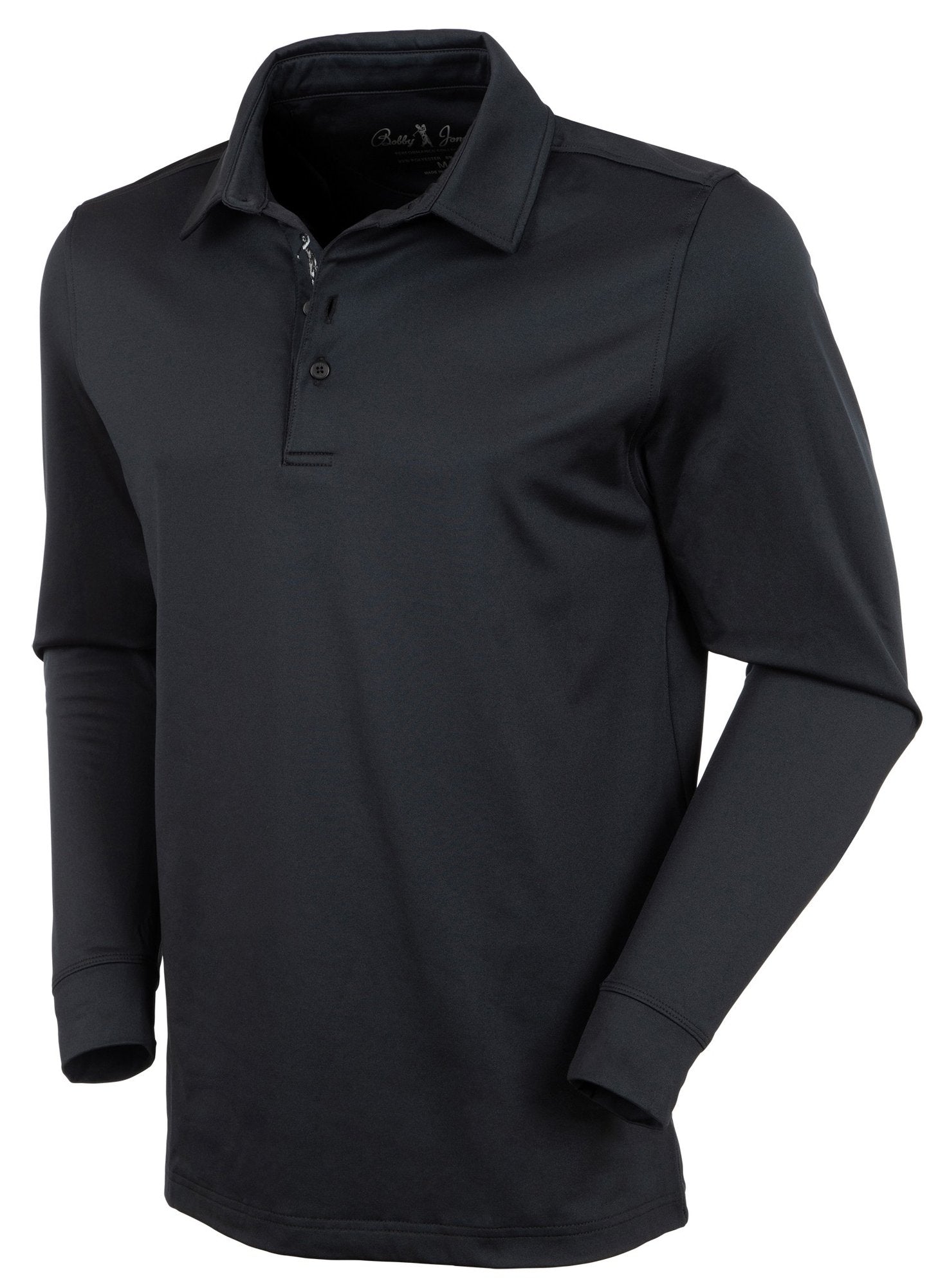 Bobby Jones Men's Gamer Long-Sleeve Jersey Polo Shirt