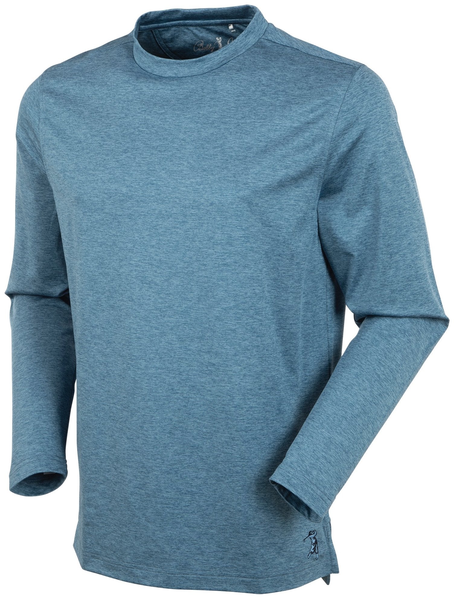 Bobby Jones Men's Gamer Long-Sleeve Jersey Crew Neck Tee Shirt