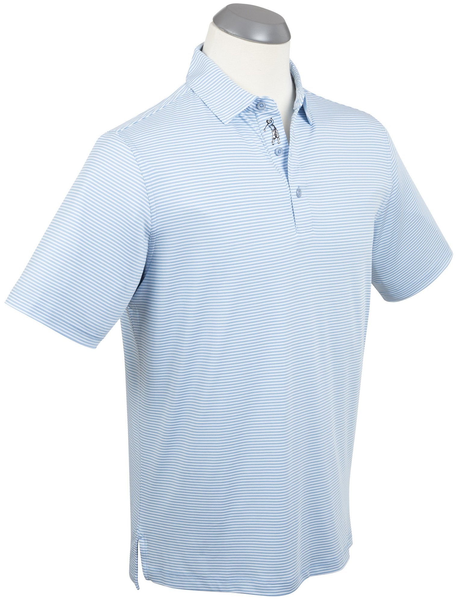 Bobby Jones Men's Performance Jersey Mini Tonal Feed-Stripe Polo