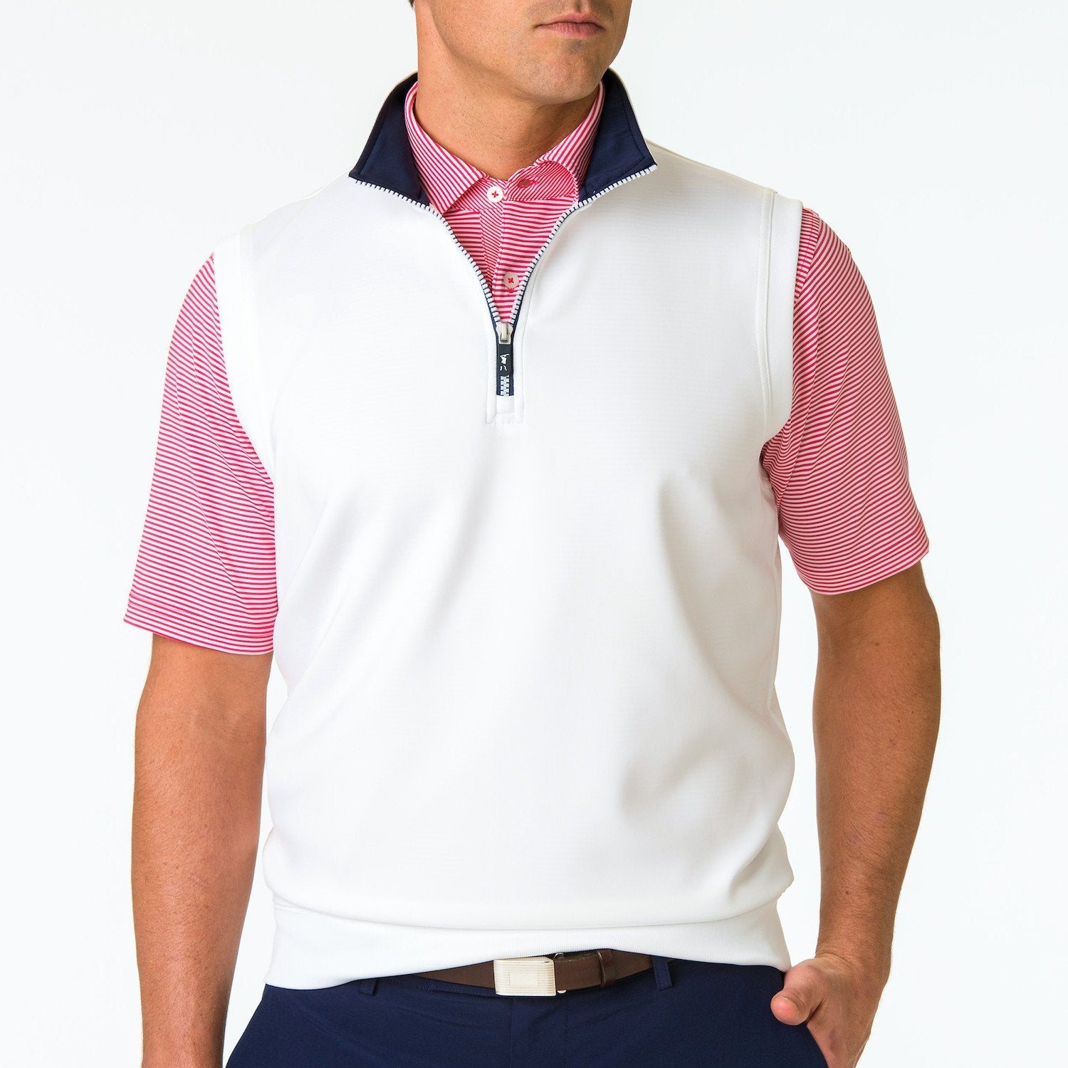 Fairway & Greene Men's Caves Tech Quarter-Zip Vest