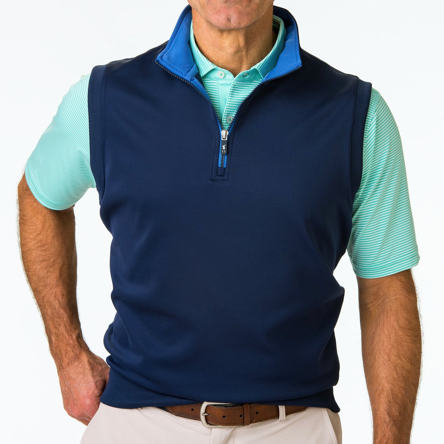 Fairway & Greene Men's Caves Tech Quarter-Zip Vest