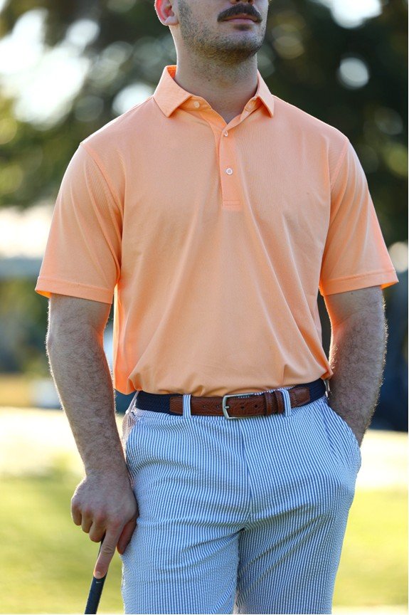 Donald Ross Detroit Solid Oxford Pique