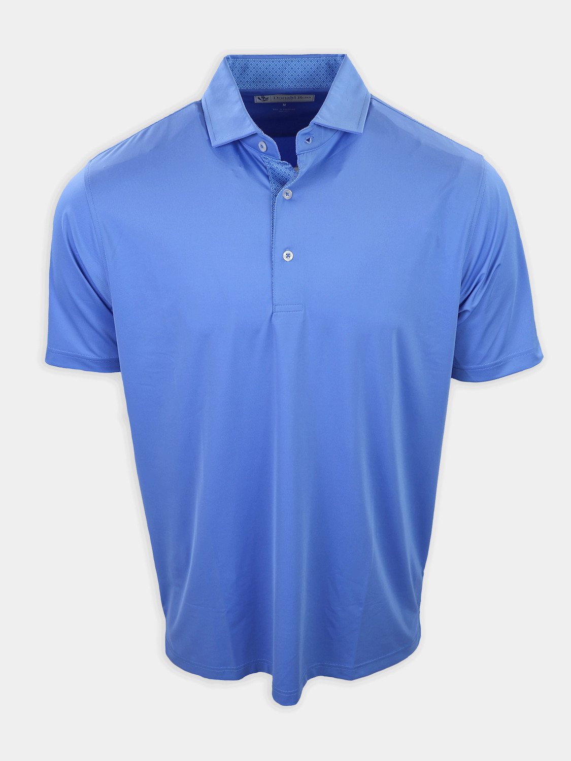 Donald Ross Jupiter Jersey with Geometric Placket Design