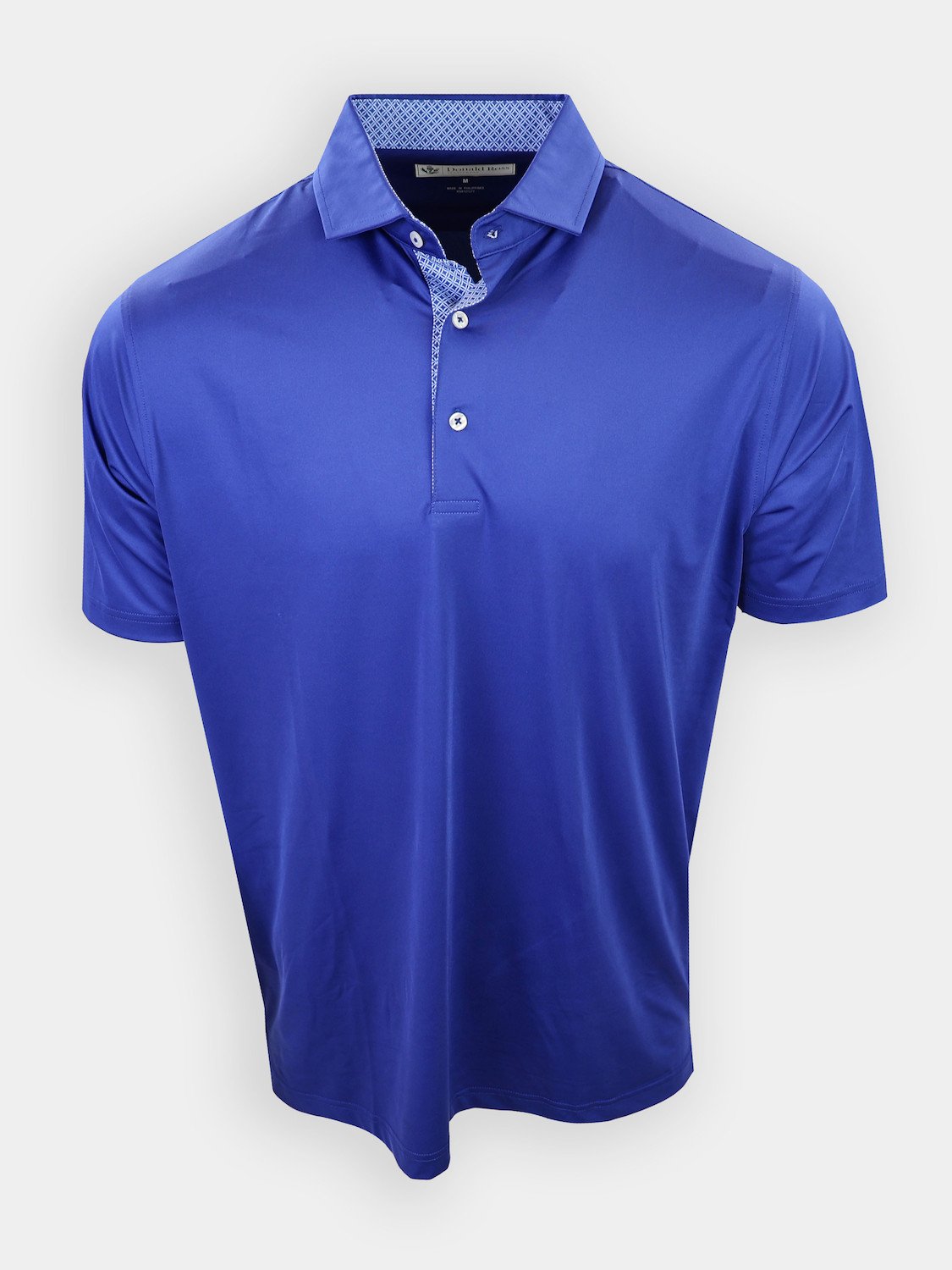 Donald Ross Jupiter Jersey with Geometric Placket Design