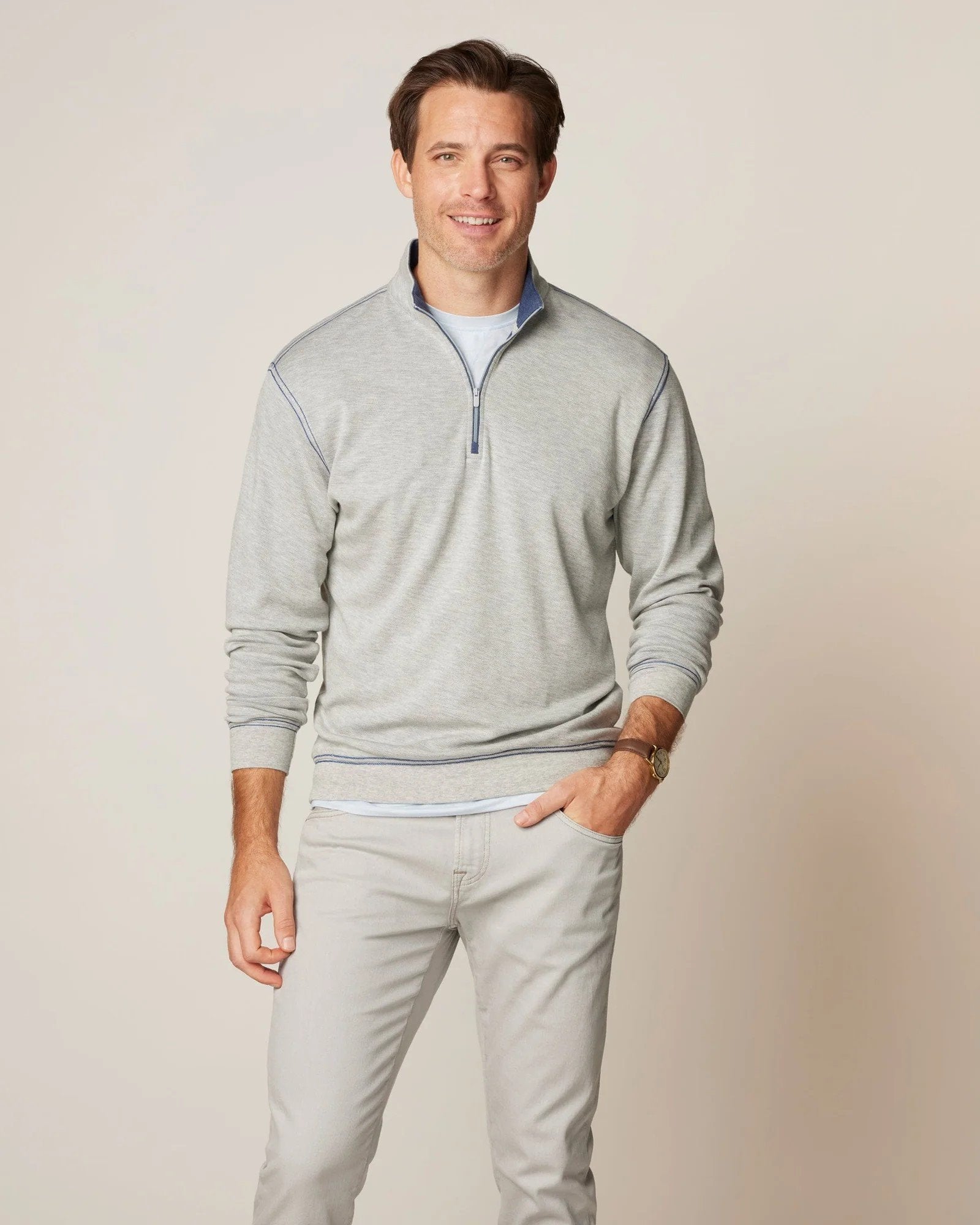Johnnie-O Men's Hanks Textured Pullover Shirt