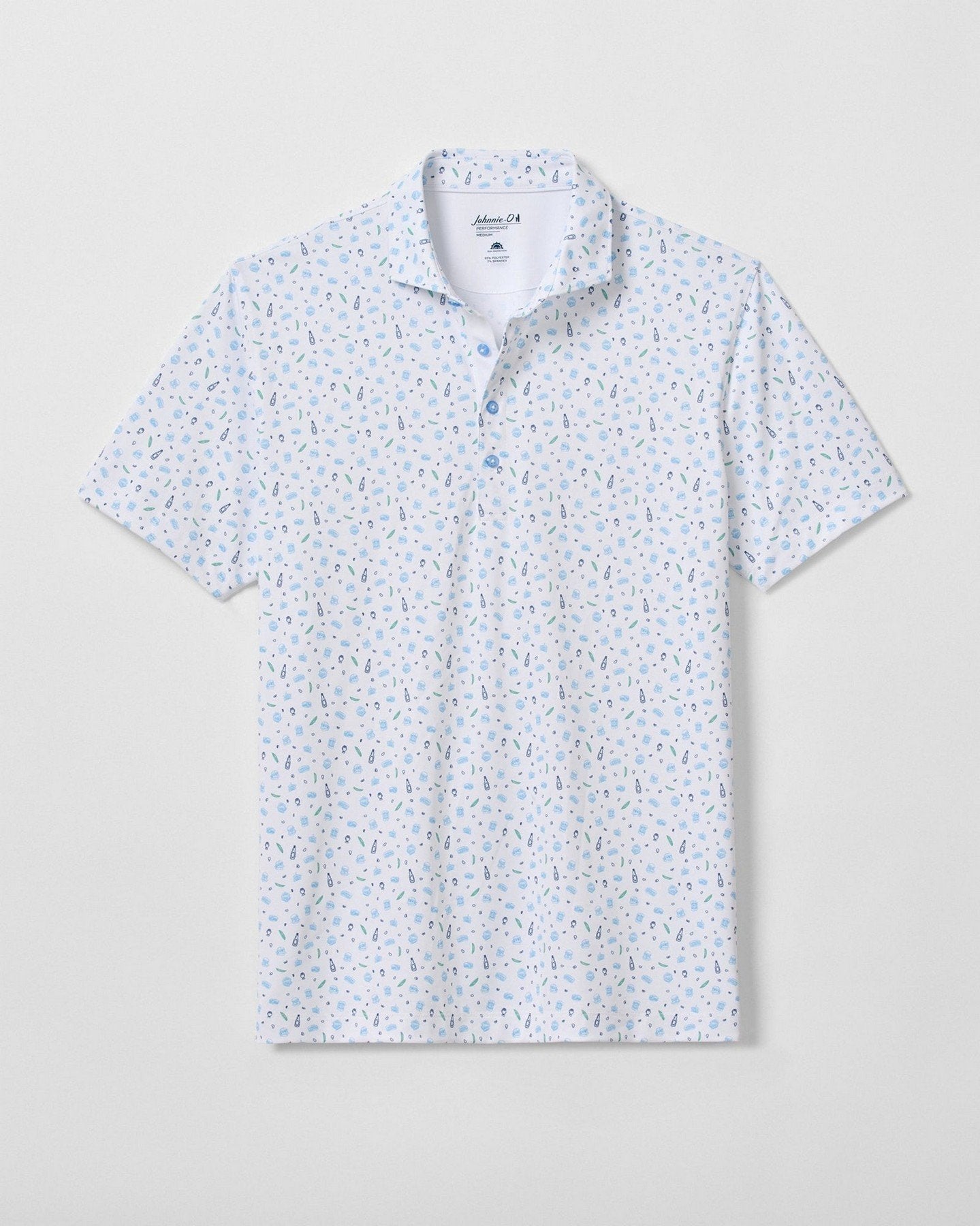 Johnnie-O Men's Burgers N Beers Performance Mesh Polo
