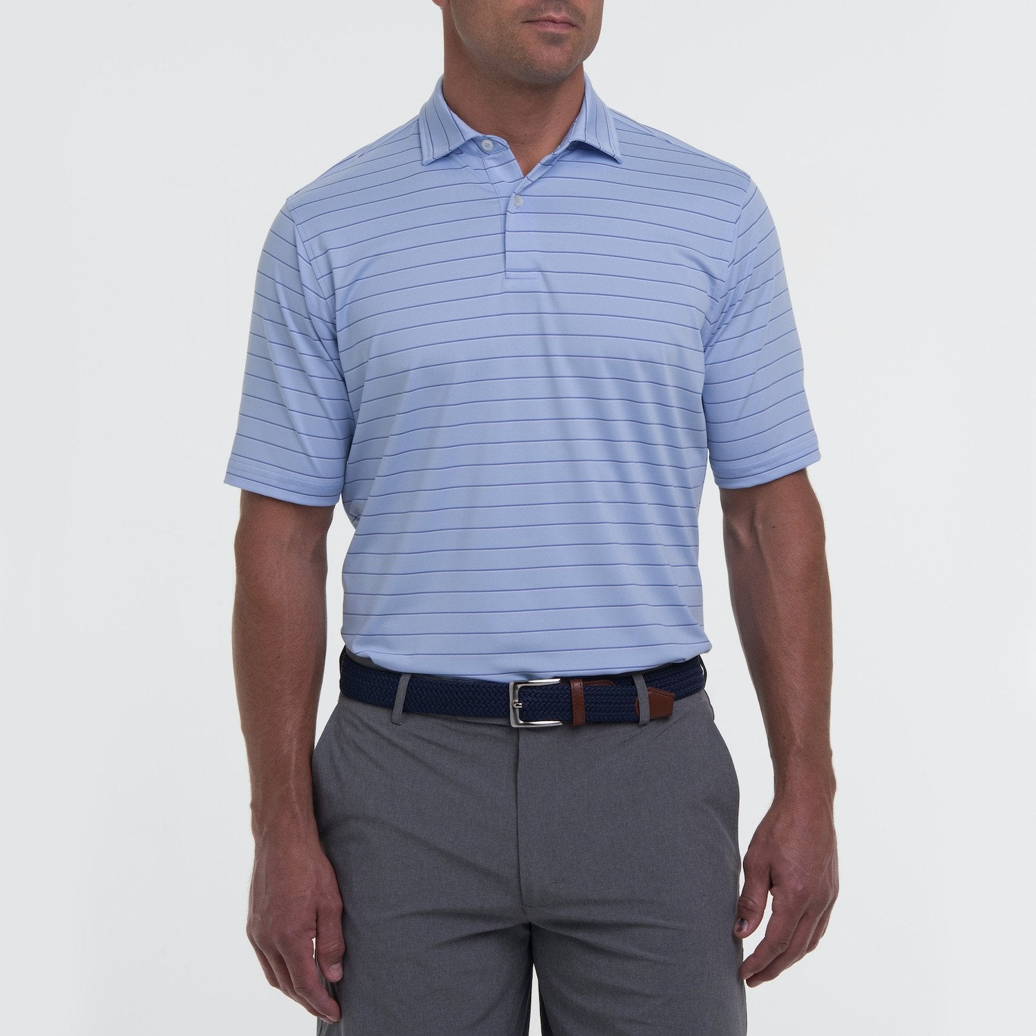 Fairway & Greene Men's Faxon Stripe Polo Shirt USA MADE