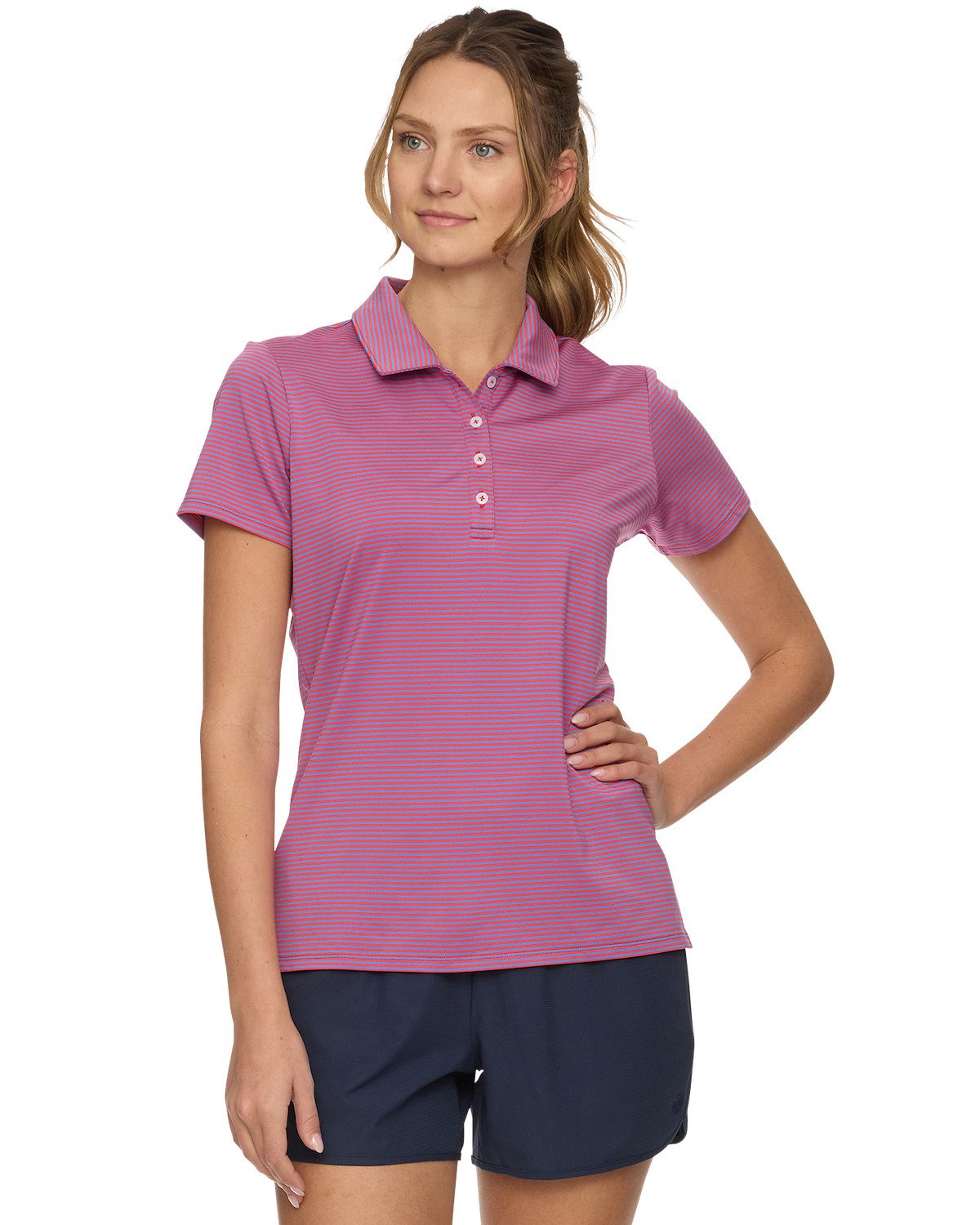 Flag & Anthem Women's Naples SS Signature Striped Polo