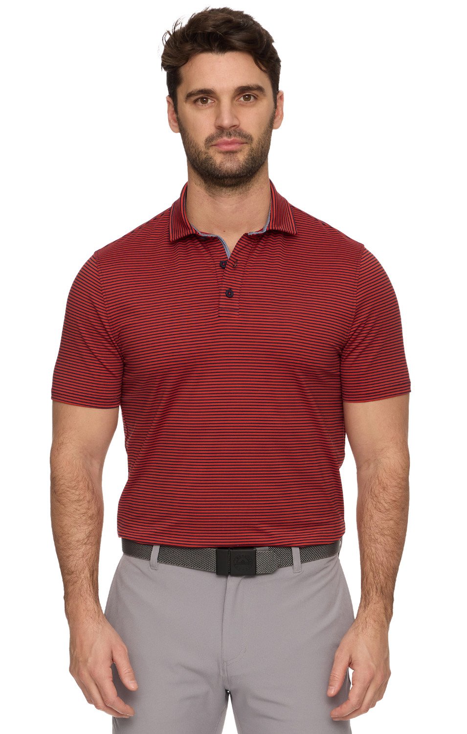 Flag & Anthem Men's Naples SS Signature Striped Polo