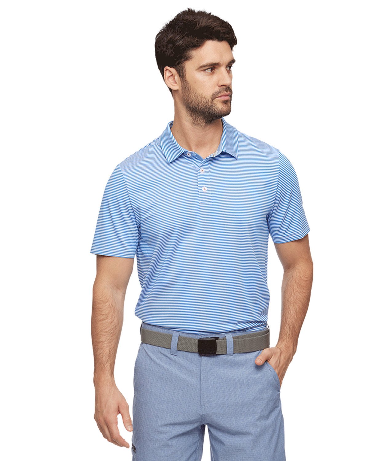 Flag & Anthem Men's Naples SS Signature Striped Polo