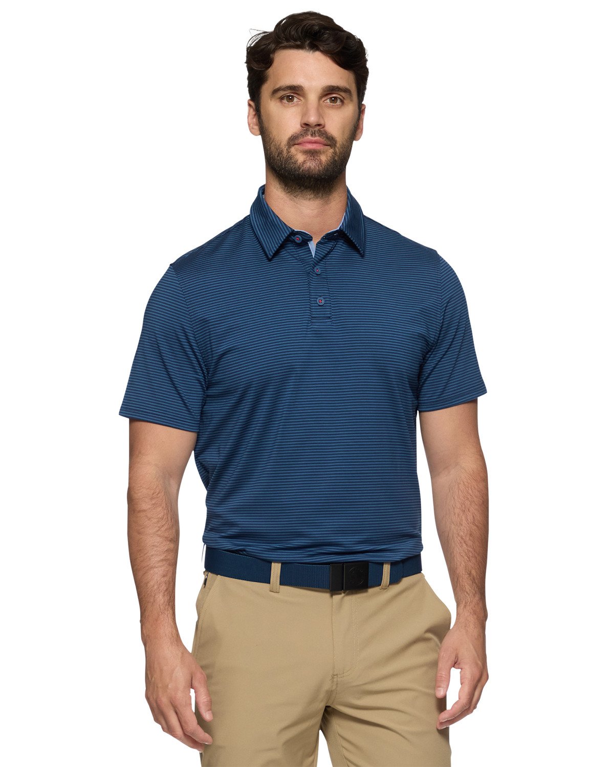 Flag & Anthem Men's Naples SS Signature Striped Polo