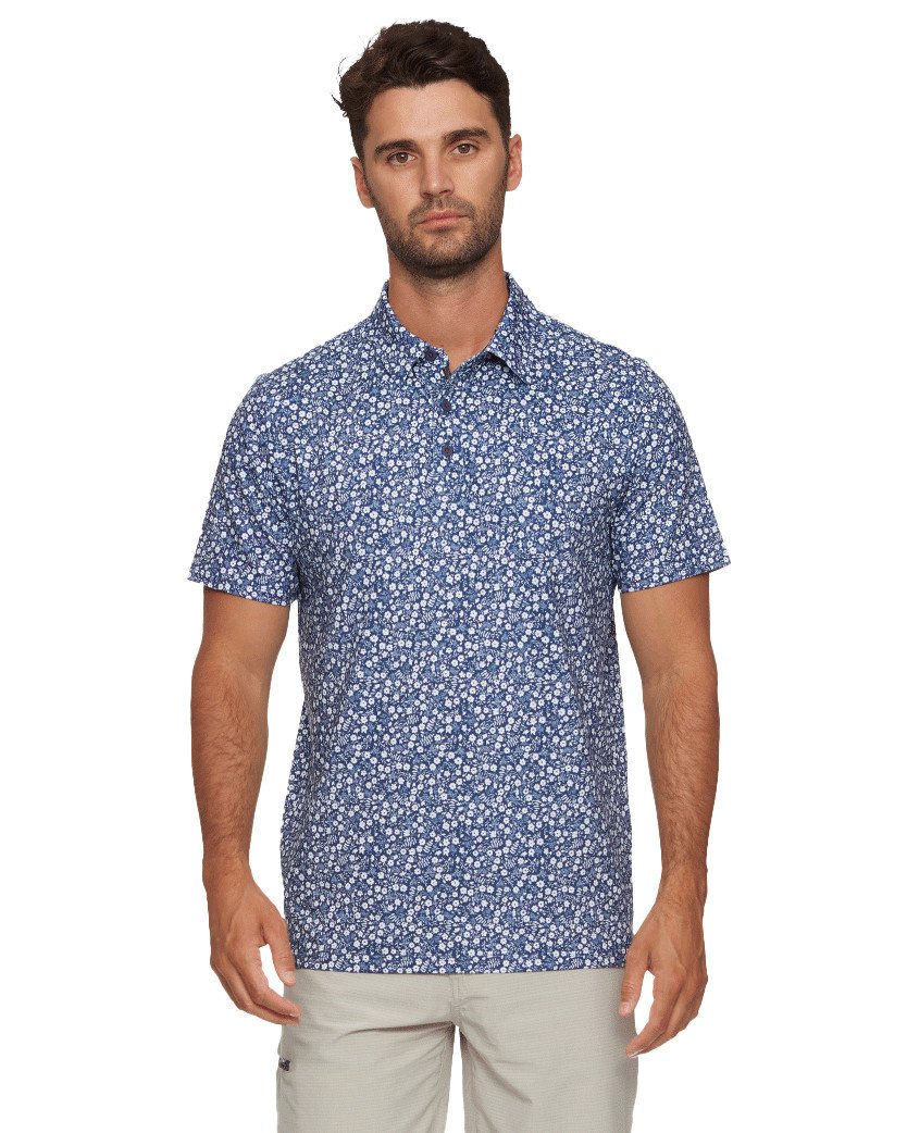 Flag & Anthem Men's Cobbtown Floral Print Performance Polo