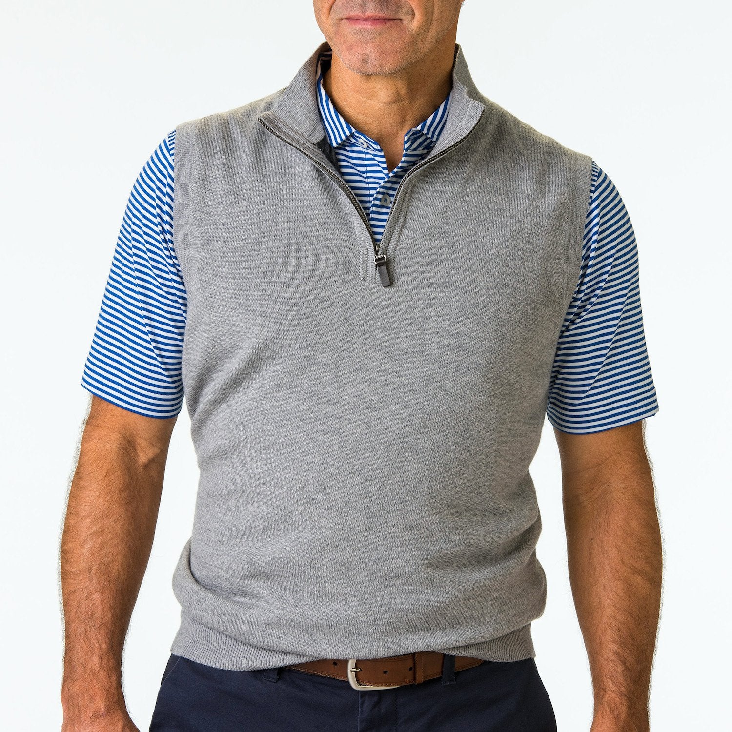 Fairway & Greene Men's Baruffa Merino 1/4 Zip Windvest