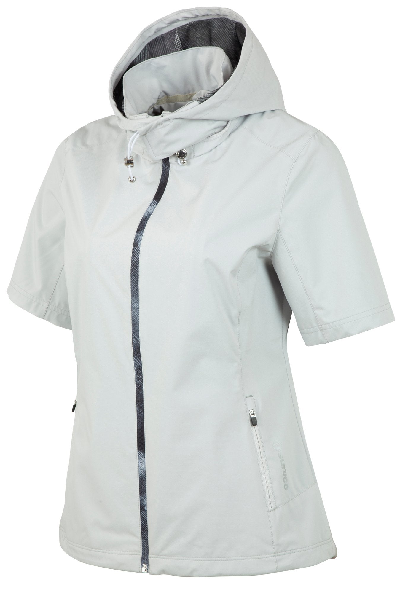 Sunice Women's WxTech Weatherproof Short Sleeve Jacket with Packable Hood