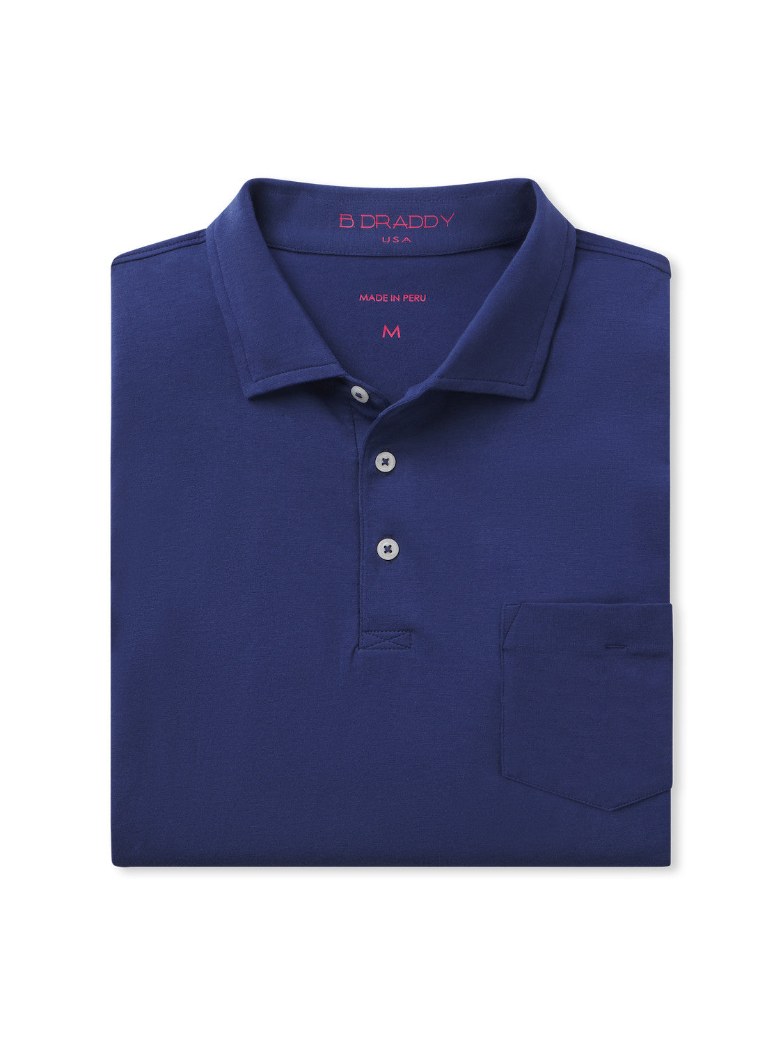 B. Draddy Men's Liam Pocketed Polo