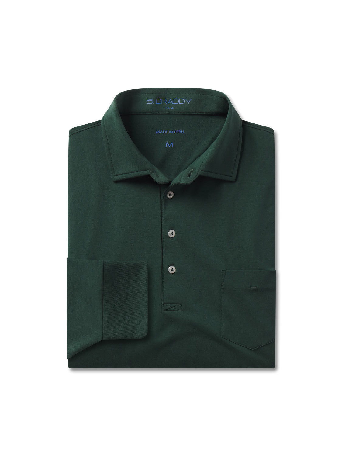 B. Draddy Men's Jack Long Sleeve Polo