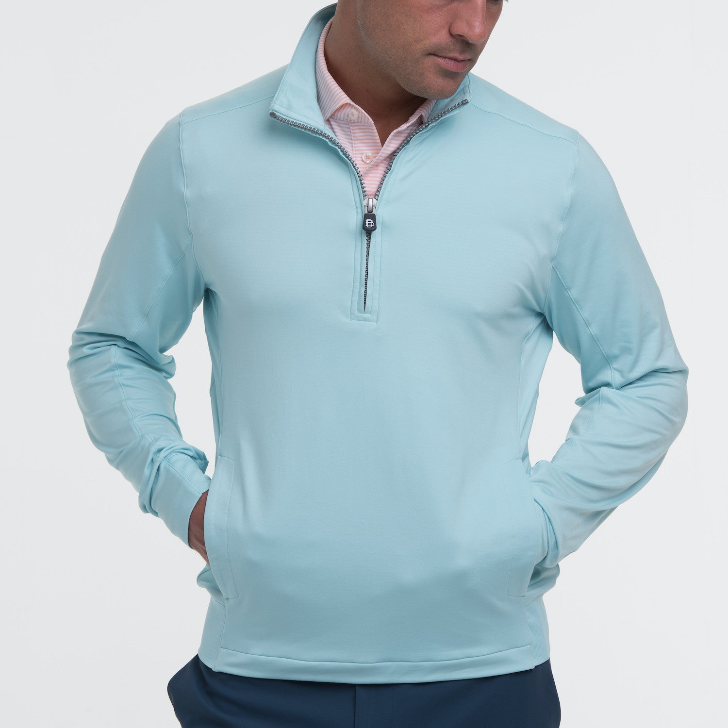 B. Draddy Men's Blair Half Zip Pullover Shirt
