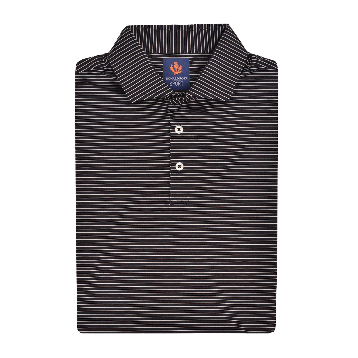 Donald Ross Clark Jersey Micro Stripe Polo