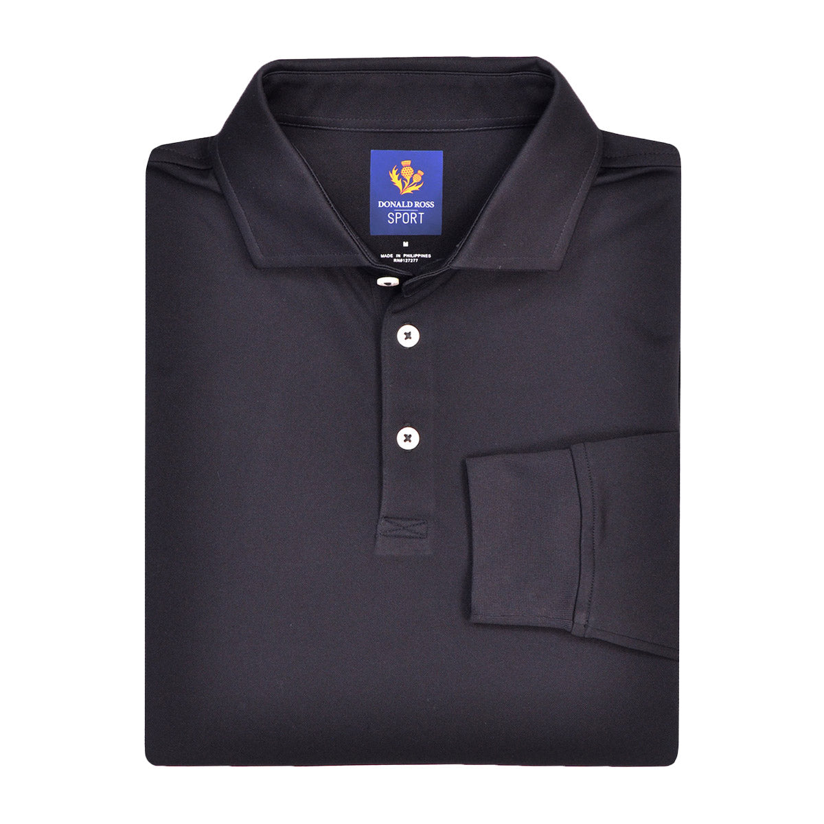 Donald Ross Brooks Long Sleeve Sport Fit Polo
