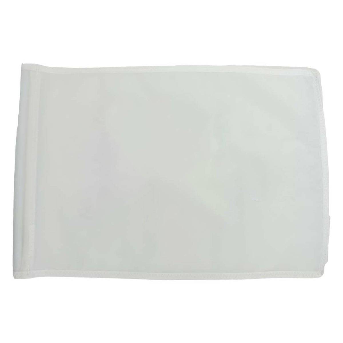 21" x 13" Golf Flag with Sleeve White