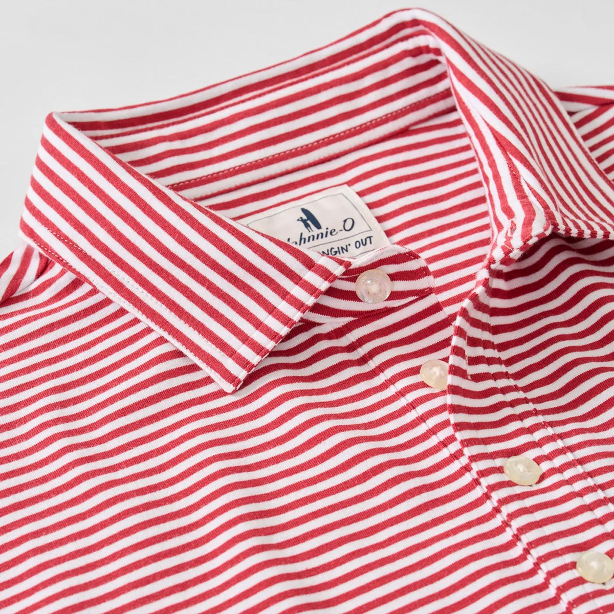 Johnnie-O Men's Original 4-Button Polo- Jacks Stripe