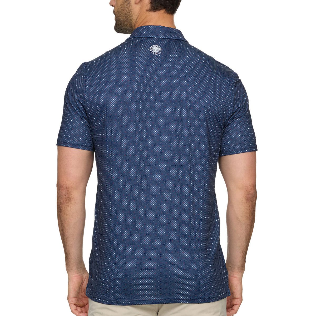 Flag & Anthem Men's Montrose Star And Dot Print SS Performance Polo