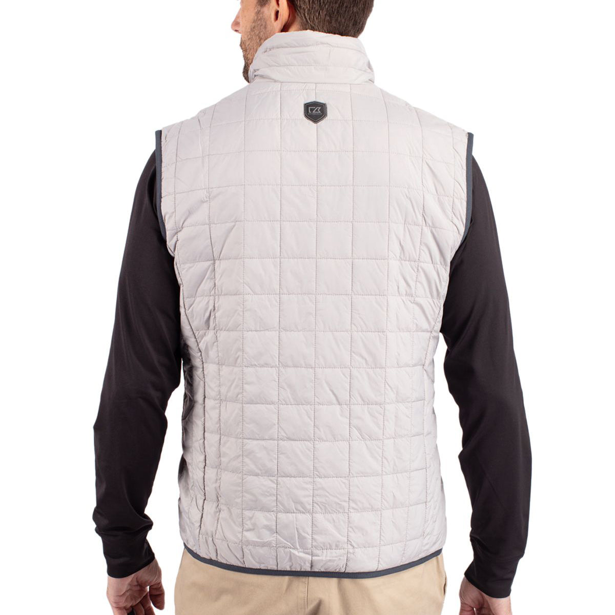 Cutter & Buck Men's Rainier Recycled Insulated Puffer Full Zip Vest