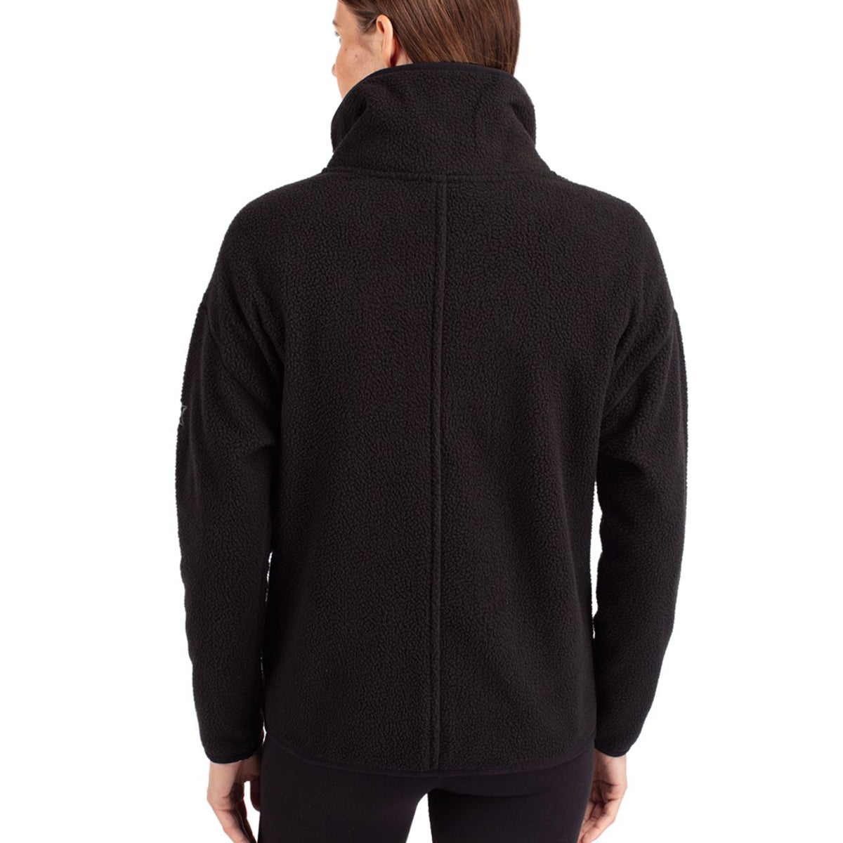 Cutter & Buck Women's Cascade Epic Comfort Recycled Sherpa Fleece Quarter-Zip Jacket