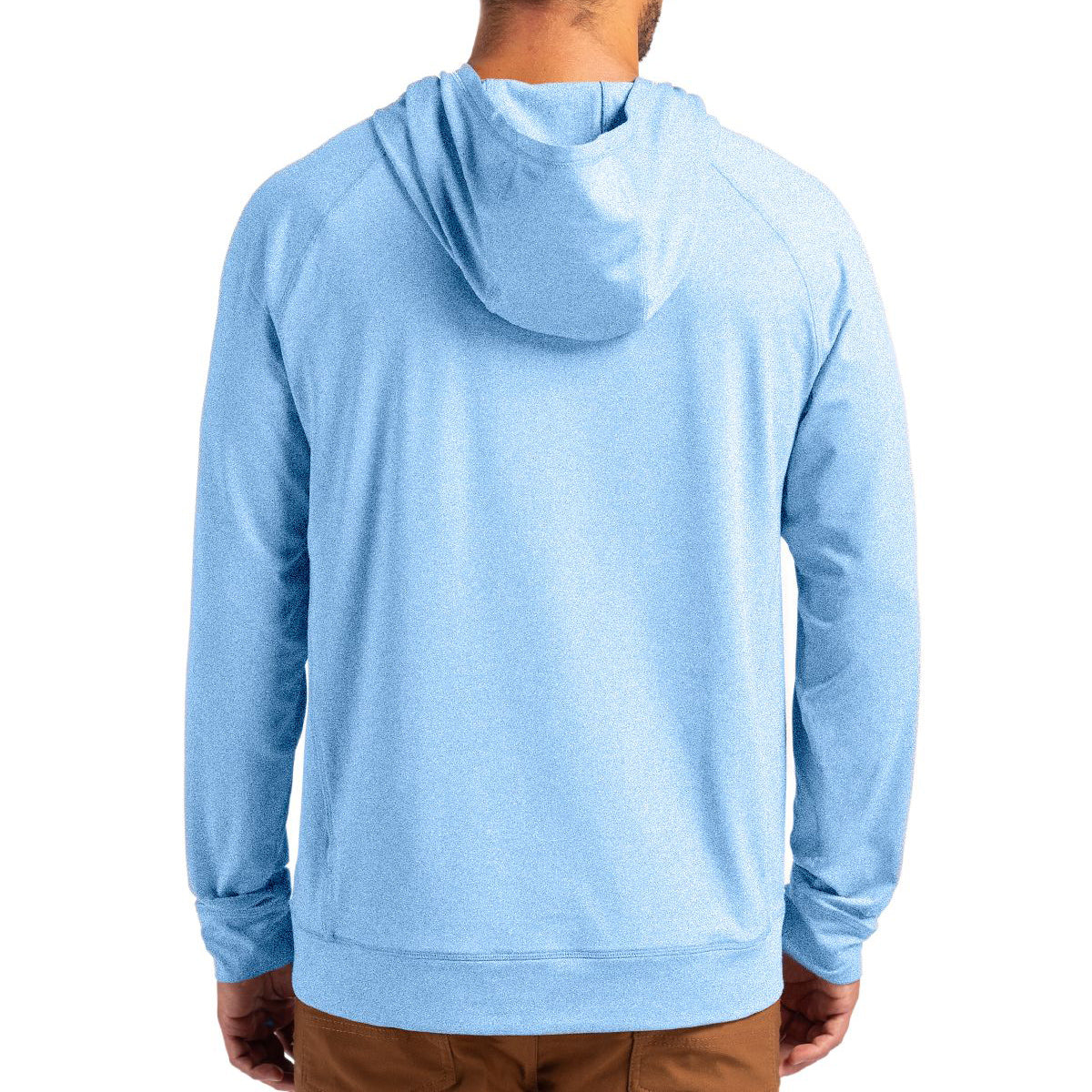 Cutter & Buck Men's Adapt Recycled Soft Knit Stretch Heathered Hooded Pullover