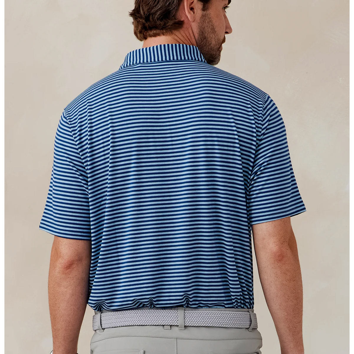 tasc Men's Cloud Air Stripe Polo