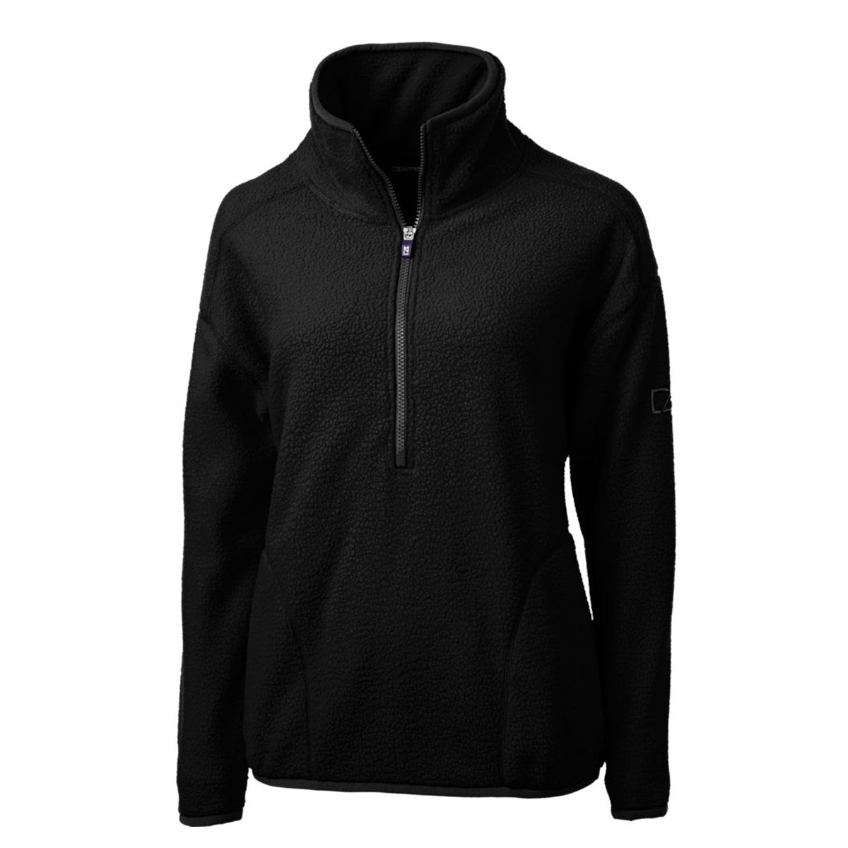 Cutter & Buck Women's Cascade Epic Comfort Recycled Sherpa Fleece Quarter-Zip Jacket
