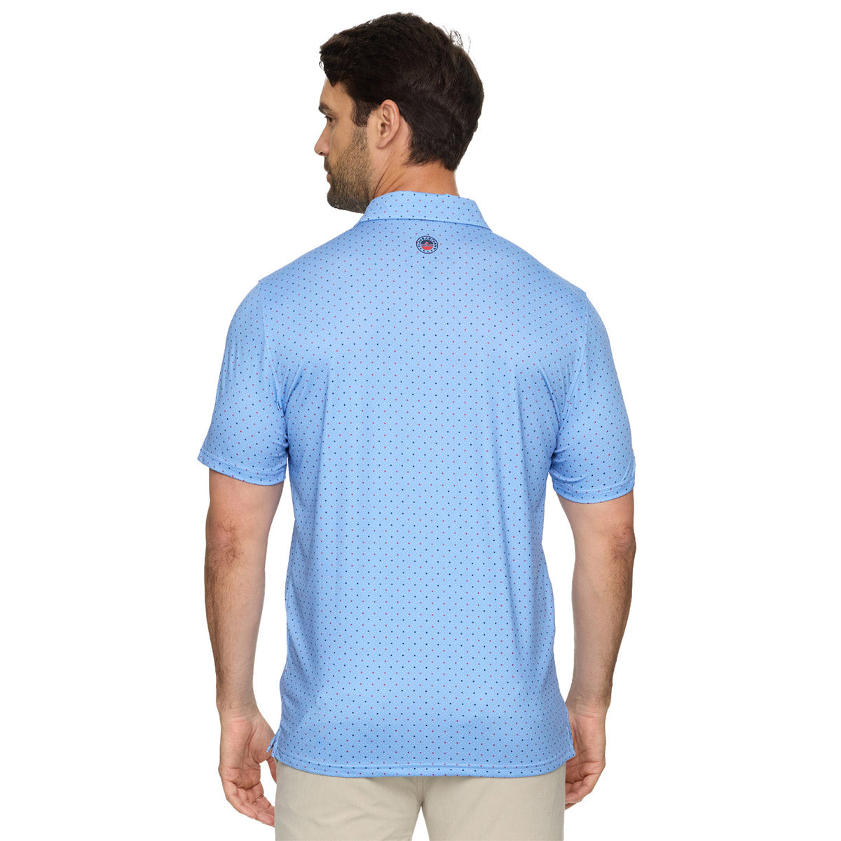 Flag & Anthem Men's Montrose Star And Dot Print SS Performance Polo