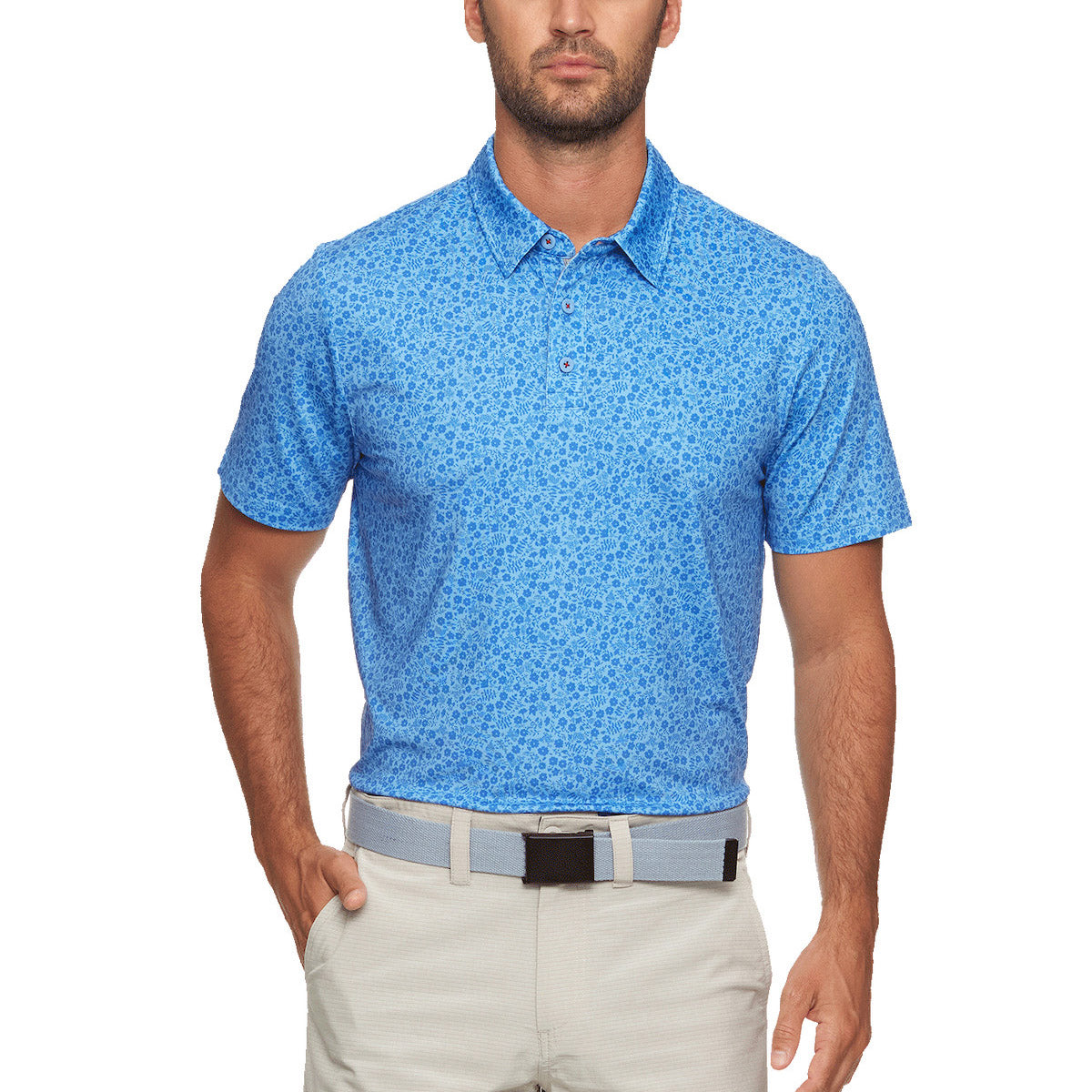 Flag & Anthem Men's Cobbtown Floral Print Performance Polo