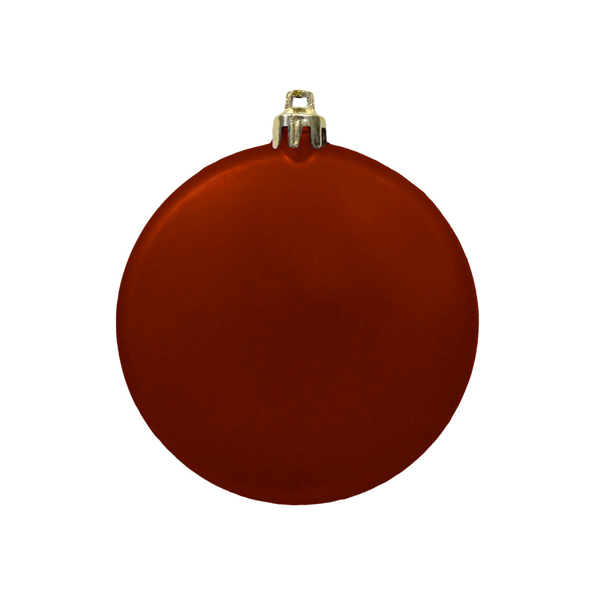 3" Satin Finish Flat Shatterproof Ornament