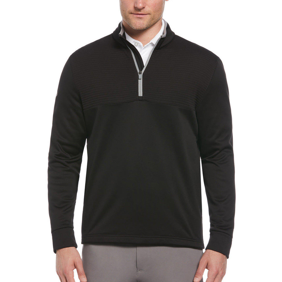 Callaway Men's Quarter Zip Ottoman Fleece Pullover Shirt