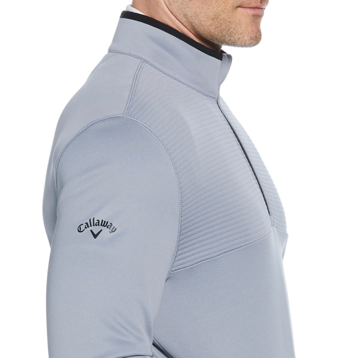 Callaway Men's Quarter Zip Ottoman Fleece Pullover Shirt